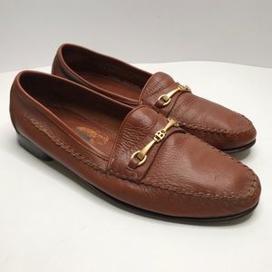 Men’s Bally Horsebit Loafer Shoes Brown 10 1/2 M